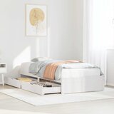 Furnova Posteljni okvir brez vzmetnice bel 75x190 cm trdna borovina, (22055527) Cene