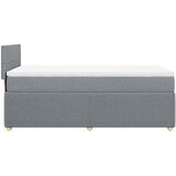  Okvir kreveta s oprugama i madrac svjetlosivi 90x200cm tkanina | shoptok.hr