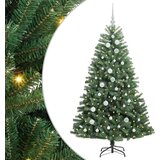 vidaXL Umetno Zložljivo Božično Drevo Zelena 150 cm PVC in kovina | Shoptok.si