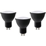  SET 3x LED sijalica ECOLINE GU10/6W/230V 4000K crna - Brilagi | Eponuda.com