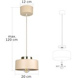  Visilica na sajli IGNIA 1xE27/60W/230V bež/zlatan | Eponuda.com