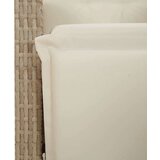  Vrtna garnitura - 5-dijelni vrtni blagovaonski set od poliratana s jastucima bež - Dužina stola 160 cm Okrugla noga 4 | shoptok.hr