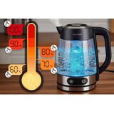  Električni stakleni kuhalo za vodu s regulacijom temperature 1,8 l 2200 W Berdsen BD-715 | shoptok.hr