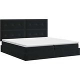  Podesivi krevet s madracem Crna 200 x 200 cm Baršun | shoptok.hr