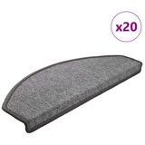  Prostirke za stepenice 20 kom 65x24x4 cm tamno sive poluokrugle velike | Eponuda.com