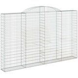  Obokana gabionska košara 3 kosi 300x30x180/200cm cinkano železo, (20757606) | Shoptok.si