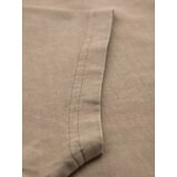 Ombre Cotton T-shirt with print on chest and back - dark beige | shoptok.hr