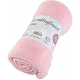 B.E.S. Ružičasta deka za bebe od mikropliša 110x140 cm Exclusive –