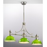Jupiter 2072 - Luster na šipci PLATINO 3xE27/15W/230V zelena/sjajni hrom | Eponuda.com