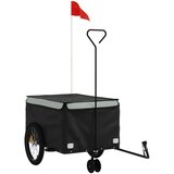 Prikolica za bicikl crno-siva 45 kg željezna | shoptok.hr