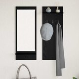  Vješalica za kapute na zidu Zidne Crni hrast 70 x 10 x 90 cm | shoptok.hr