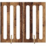  Preklopna ogradica za kućne ljubimce 2 pcs Drvo hrasta | shoptok.hr