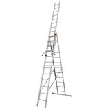 Krause Monto Večnamenska lestev Tribilo (Funkcija stopnic, Delovna višina: 9,3 m, 3 x 12 prečk, Aluminij) | Shoptok.si