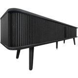 Woodman Črna TV omarica v hrastovem dekorju 178x50x40 cm Rove – | Shoptok.si