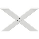  Noge za klub stolić u obliku slova X, 2 kom, bijele, 70 x (42-43) cm, čelik | shoptok.hr