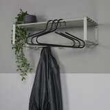 Spinder Design Zelen/siv kovinski stenski obešalnik s polico Rex – | Shoptok.si