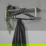 Spinder Design Zelena/siva metalna zidna vješalica s policom Rex – | shoptok.hr