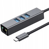 Co2 ADAPTER USB-C ETHERNET ADAPTER OMREŽNA KARTICA LAN HUB USB GIGABIT RJ45, (21748562) Cene