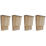  Kućice za šišmiše 4 kom 22 x 12 x 34 cm drvene Cene