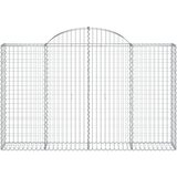  Gabionska košara s lukom 200x30x120/140 cm pocinčano željezo | shoptok.hr