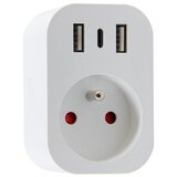  Immax NEO 07772L- Pametna razvodna utičnica 16A/230V + 2xUSB+1xUSB C Wi-Fi Tuya | Eponuda.com