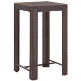  5-dijelni vrtni barski set od poliratana s jastucima smeđi Smeđa 70 x 70 x 110 cm | Shoptok.si