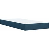 Box spring krevet s madracem plavi 90x190 cm baršunasti | shoptok.hr