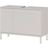 Kremno bela omarica za pod umivalnik v mat dekorju 80x59 cm Laurino –