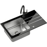 Quadron set JACK 111 crno staklo/čelik + NAOMI SLAVINA | shoptok.hr