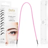 Delia Cosmetics Eyebrow Expert Eyebrow Stencils predloge za obrvi 1 kos