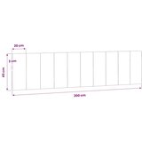  Jastuk za uzglavlje Hanko svjetlosivi 200 cm baršunasti | shoptok.hr