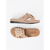 SEASTAR Pink women's flip-flops with a decorative flower | Shoptok.si