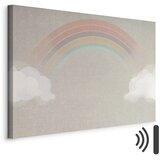  Slika - Rainy June - Colorful Rainbow Emerging from Clouds on a Bright Background 30x20 Akustična | shoptok.hr