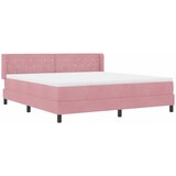  Krevet s opruga kutije Ružičasta 200 x 180 cm Baršun | shoptok.hr