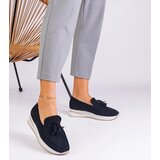 Gemre Black women's platform loafers with embellishment Selerina | shoptok.hr