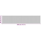  Tepih pravokutni svijetli prirodni 80 x 400 cm od bambusa | Eponuda.com