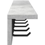  Vješalica za kapute na zidu Betonski sivi 80 x 10,5 x 10,5 cm | shoptok.hr