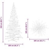 vidaXL Božična drevesa z stojalom Naravna 210 cm Trdna borovina | Shoptok.si