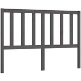 Maison Chic posteljno vzglavje - vzglavna omarica - nočna omarica sivo 156x4x100 cm trdna borovina, (21705245) Cene