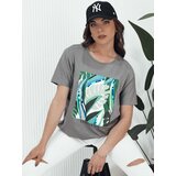 DStreet T-shirt damski z nadrukiem MUYUMBA grafitowy Cene