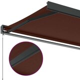 vidaXL Ročno zložljiva tenda rjava 350x250 cm, (21260851) | Shoptok.si