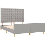  Okvir za krevet bez madraca svjetlosivi 140x200 cm od tkanine | shoptok.hr