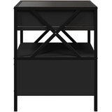 Stolić za kavu s beskonačnim LED svjetlima crni 40 x 40 x 51 cm | shoptok.hr