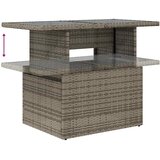  7-dijelni set vrtnih sofa poliratan i bagrem s jastucima sivi | shoptok.hr