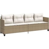  5-dijelni vrtni set sofa s jastucima bež od poliratana | shoptok.hr