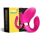 Crescent svetloroze silikonski vibrator za parove — 9 režima — 52 00030 Cene