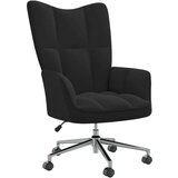  Stol za sproščanje črn žamet, (20934618) | Shoptok.si
