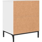 vidaXL Posteljne mize 2 pcs Bela z visokim sijajem 49 x 36 x 61 cm | Shoptok.si