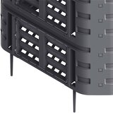  Vrtni komposter crni 93,3 x 93,3 x 146 cm 1000 L | shoptok.hr