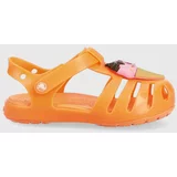 Crocs Otroški sandali ISABELLA CHARM SANDAL oranžna barva